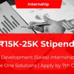 Business Development Internship Noida ₹15K-25K Stipend Apply by Oct 7, 2024