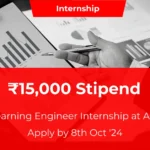 Deep Learning Engineer Internship at Aptagrim ₹15,000 Stipend – Apply by 8th Oct '24