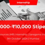 Human Resources (HR) Internship 2024 ₹5,000-₹10,000 Stipend Paid Internship in Mumbai Saregama India Limited