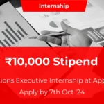 Operations Executive Internship at AppVersal ₹10,000 Stipend – Apply by 7th Oct '24