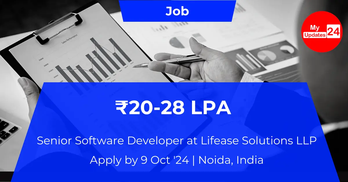 Senior Software Developer at Lifease Solutions LLP ₹20-28 LPA Apply by 9 Oct '24