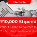 The Hosteller Human Resources Internship 2024 ₹10,000 Stipend Apply by 27th Oct