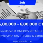 Android Developer at ONEPOS RETAIL SOLUTIONS Tirupati & Bangalore CTC ₹5,00,000 - 6,00,000