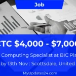 Cloud Computing Specialist at BIC Platform (Scottsdale, United States) CTC $4,000 - $7,000