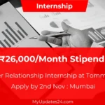 Customer Relationship Internship at Tommy Hilfiger Exciting Stipend of ₹26,000month Apply by 2nd Nov