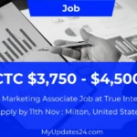 Digital Marketing Associate Job True Interactive (Milton, United States) CTC $3,750 - $4,500