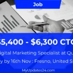 Digital Marketing Specialist at Quill (Fresno, United States) $5,400 - $6,300