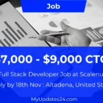 Full Stack Developer Job at Scalenut (Altadena, United States) $7,000 - $9,000 Work From Home