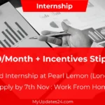 HR Head Internship Lead & Grow with Pearl Lemon (London, UK) Stipend $200Month + Incentives