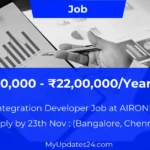 Integration Developer Job at AIRONIC (Bangalore, Chennai) ₹15,00,000 - ₹22,00,000Year