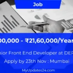 Junior Front End Developer Job at DEPT® (Mumbai) | ₹20,00,000 - ₹21,60,000/Year