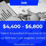 Junior Talent Acquisition Executive at Mozenda (Los Angeles, United States) $4,400 - $6,800