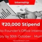 Ketto Founder’s Office Internship 2024 Unlock Your Potential with ₹20,000 Stipend