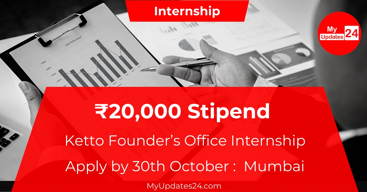 Ketto Founder’s Office Internship 2024 Unlock Your Potential with ₹20,000 Stipend