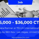 PhD Data Partner at TELUS International AI Inc. (Las Vegas, United States) $6,000 - $36,000 Work From Home