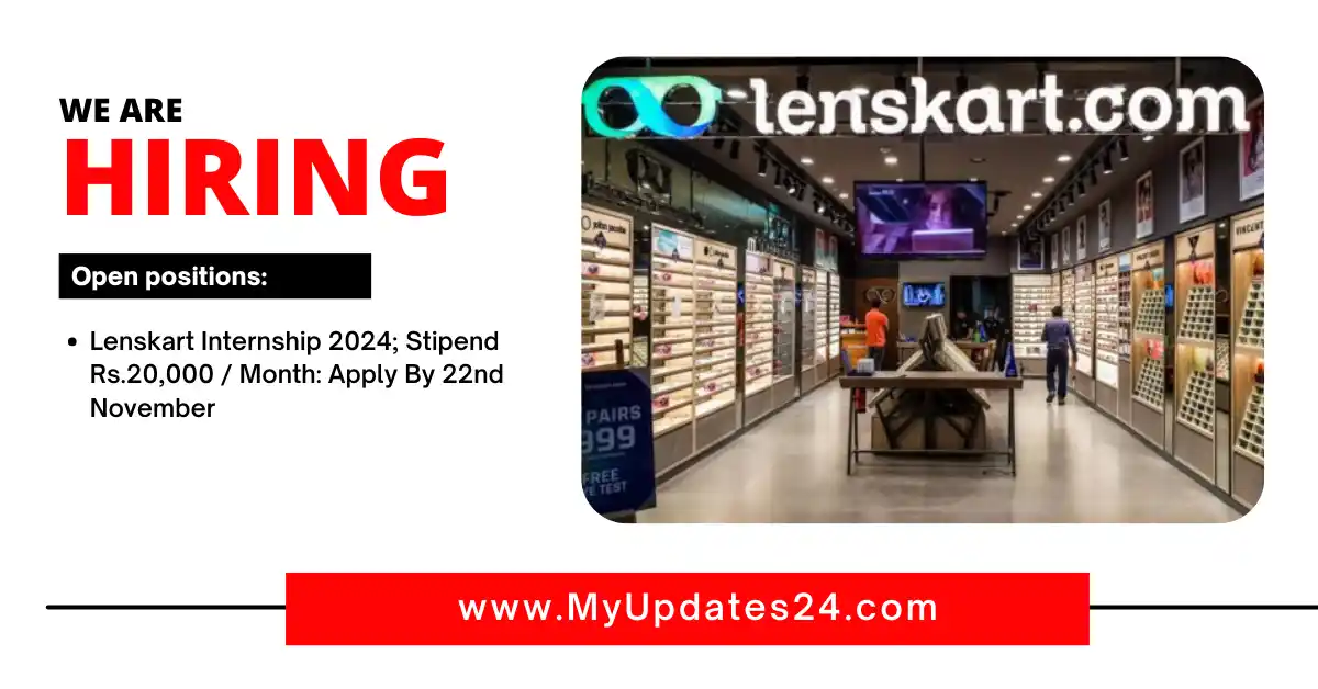 Talent Acquisition Internship at Lenskart 2024 Stipend ₹20,000Month Apply by 22nd November