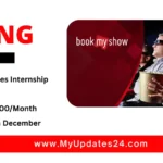 Corporate Sales Internship at BookMyShow (Multiple Locations) Stipend ₹12,500Month Apply By 16th December