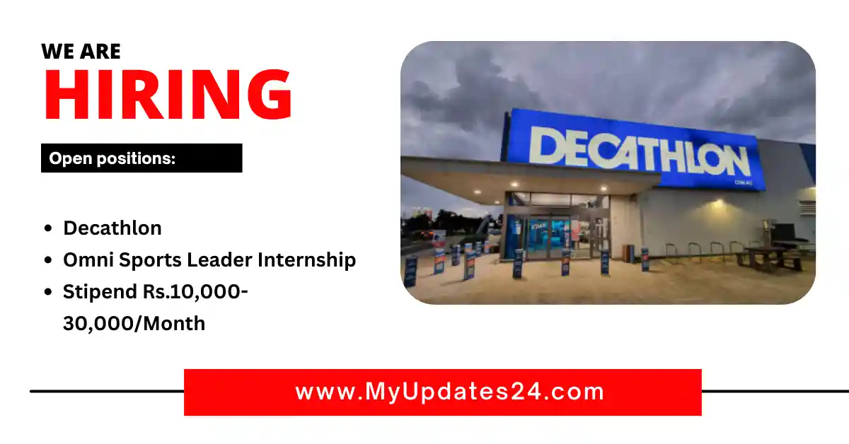 Decathlon Omni Sports Leader Internship 2024 Stipend Rs.10,000-30,000Month