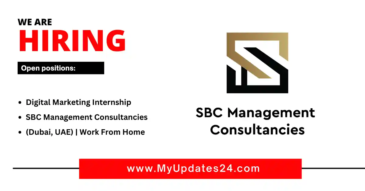 Digital Marketing Internship at SBC Management Consultancies (Dubai, UAE) Work From Home