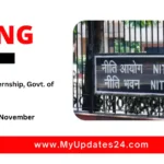 NITI Aayog Internship, Govt. of India Check Stipend Apply by 10th November