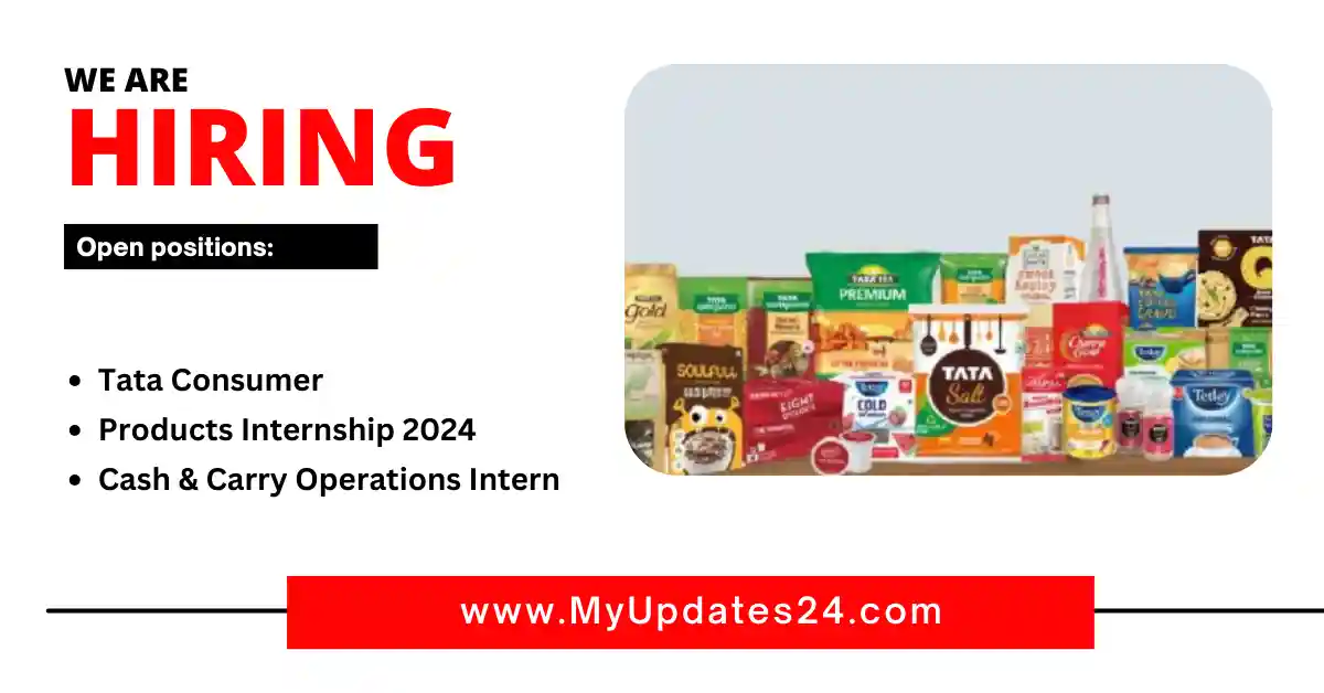 Tata Consumer Products Cash and Carry Operations Internship 2024