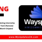 WhatsApp Marketing Internship at Wayspire Ed-Tech (Remote) ₹1,000-5,000Month Stipend