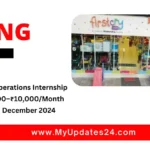 FirstCry Warehouse Operations Internship Stipend ₹5,000–₹10,000Month Apply by 28th December 2024