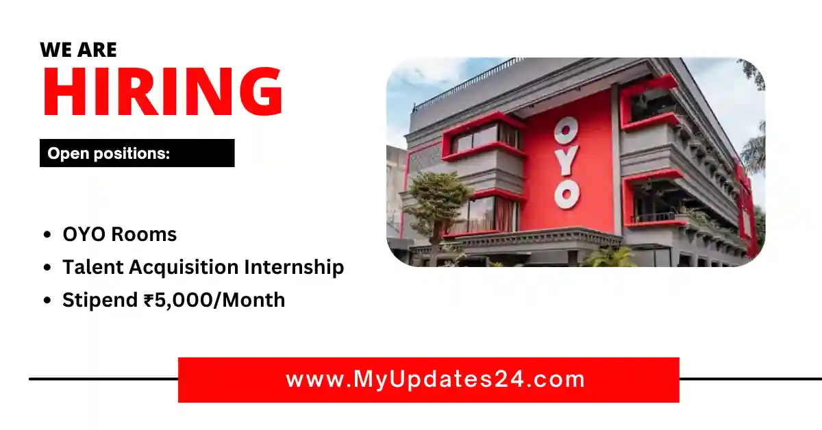 OYO Rooms Talent Acquisition Internship Stipend ₹5,000Month